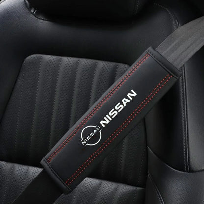 2PCS Car Safety Belt Protective Pads Shoulder Cover for Nissan Sylphy N7 Teana Qashqai Note J10 J11 Navara Juke GTR Tiida Patrol