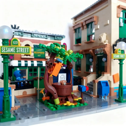 2703pcs MOC Sesame Square Modular Architecture Street Scene Model Building Blocks DIY Art Set Mega Mini Large Iconic Toy Gift