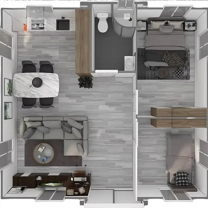 Luxury Prefabricated Modular Homes 2 Bedroom Kitchen Mobile Home Space Capsule House White House for Parks Hotels