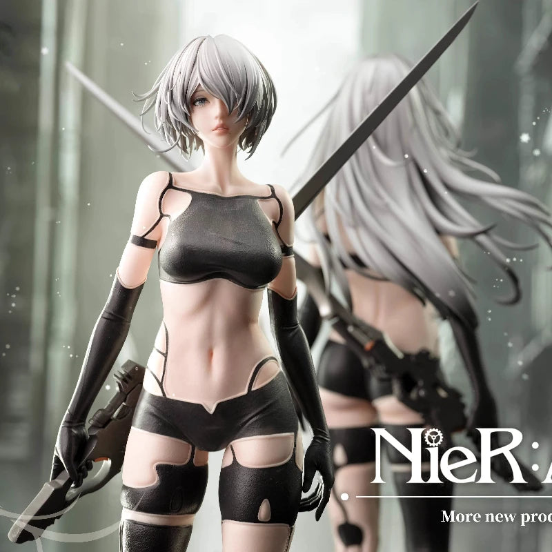 In Stock Nier Automata Series A2 Battle Damage Edition 1/4 50cm Statue Figure Boutique Collectible Desktop Ornaments Decoration