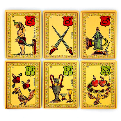 Oracle Belline Cards French Version Fortune Divination Oracle Cards Mysterious Psychic Reading Board Game for Paper Instruction