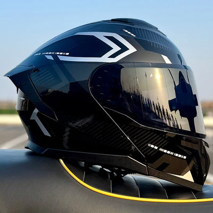 LVS-909-DOT Standard Motorcycle Flip Up Helmet, Durable ABS Hard Shell, Breathable Comfortable Urban Commute Safety Gear