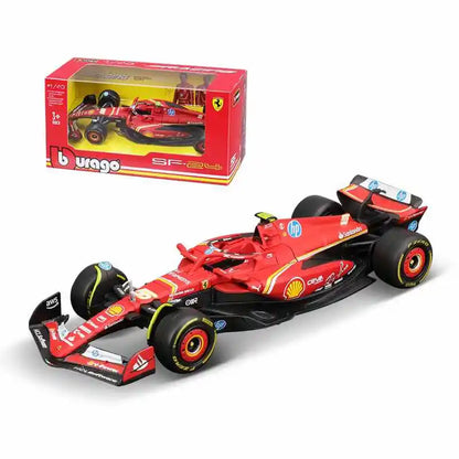New 2024 Bburago F1 1:43 Bwt Alpine A524 Two Color Blue Pink Alloy Miniature Diecast Model #10 #31 Formula Car Model Toys Gift