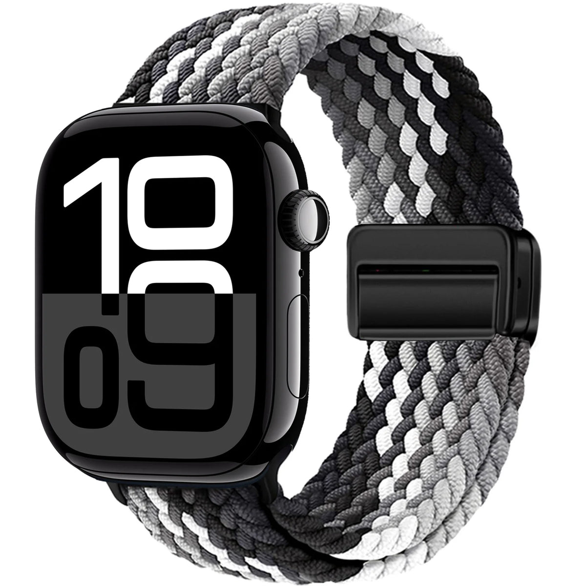 Braided Band For Apple Watch Strap 44mm 40mm 45mm 46mm 49mm 41mm 38 Magnetic Nylon Bracelet iWatch series se 7 6 8 9 10 Ultra 2