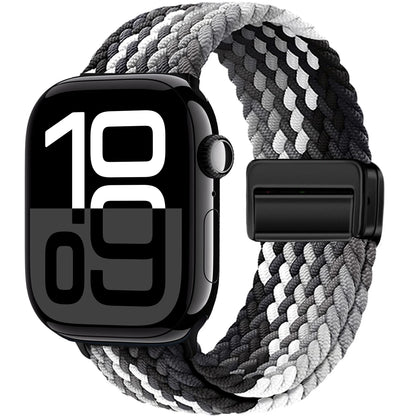 Braided Band For Apple Watch Strap 44mm 40mm 45mm 46mm 49mm 41mm 38 Magnetic Nylon Bracelet iWatch series se 7 6 8 9 10 Ultra 2
