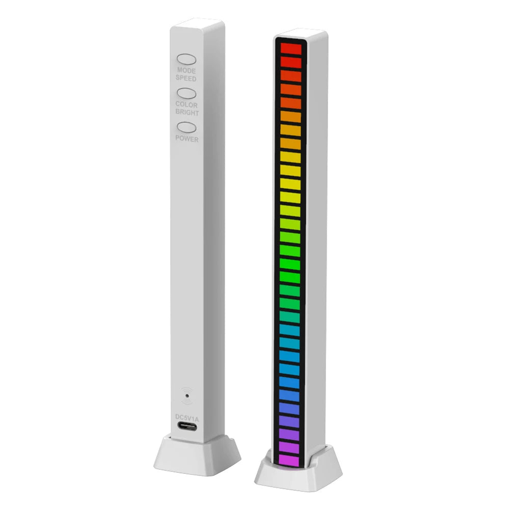 Music Rhythm Activated LED Light Strip RGB Car Ambient Lamp Bar Party Decoration