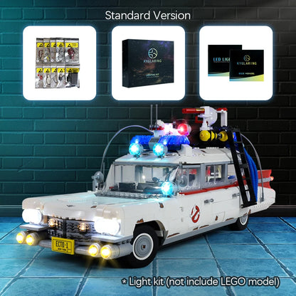Kyglaring Led Lighting Set DIY Toys for Creator Ghostbusters 10274 Ecto-1  (Not Include the Building Blocks)