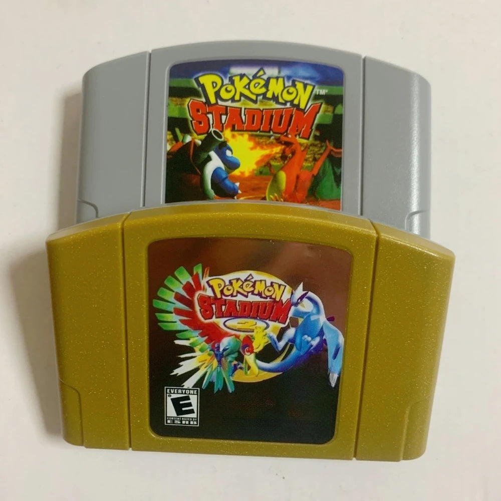 N64 Game Cassette, US Version,Pokémon  1/2 , 64-bit English Game Cassette,Retro Game， Collection Hobbies, Toy Gifts