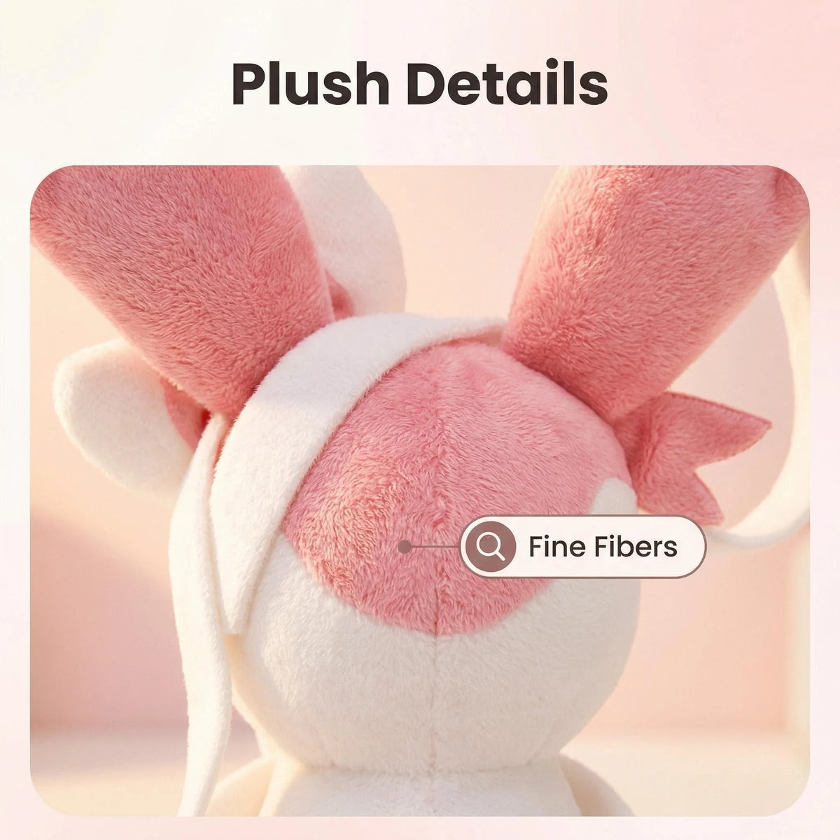 Pokemon Sylveon Plush Doll - Soft Touch Skin-Friendly Stuffed Toy, Safe Gift for Kids and Pokemon Fans