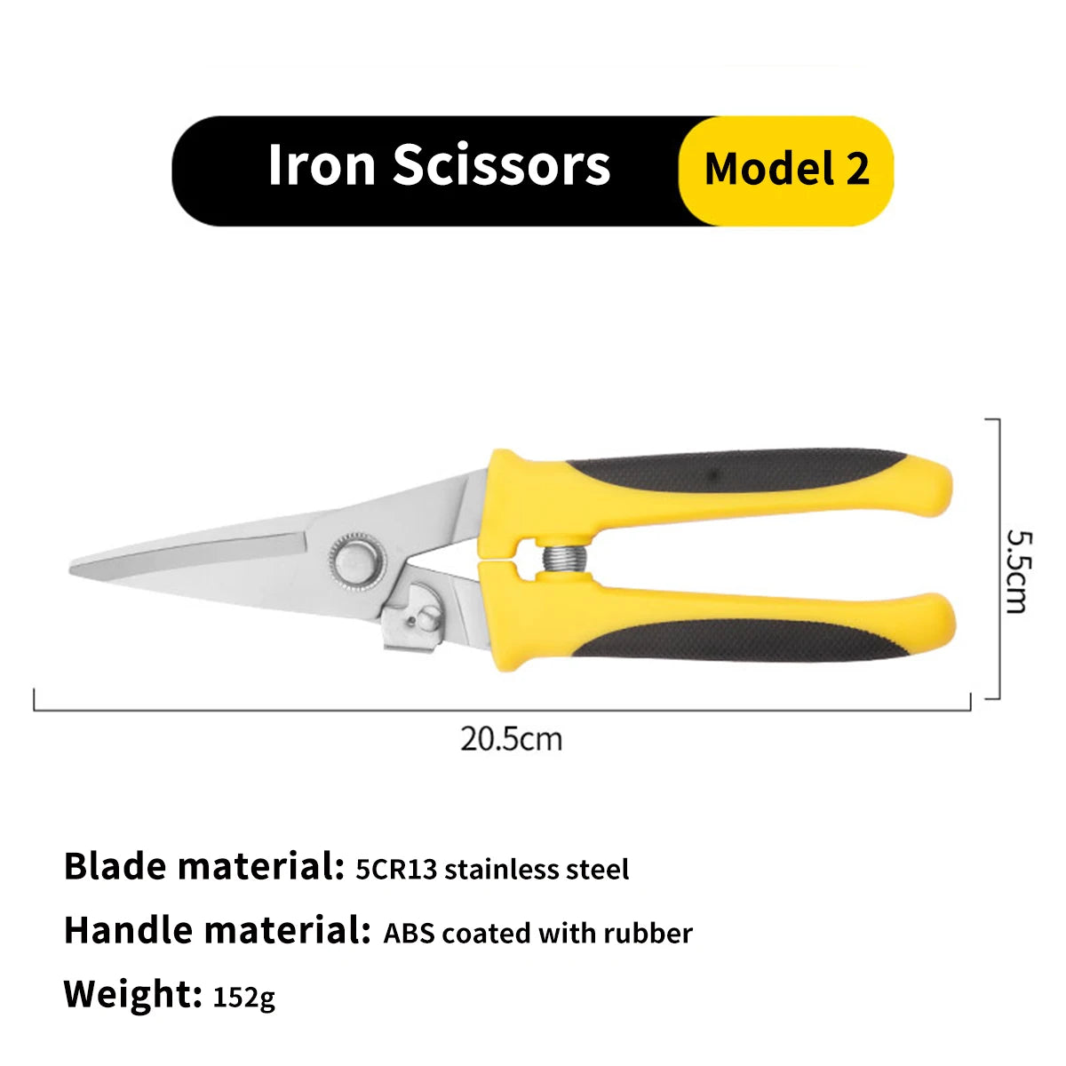 TUPI Multi-purpose Iron Shears Stainless Steel Elbow Shears Wire Slot Iron Wire Scissors Straight Head Tin Scissors