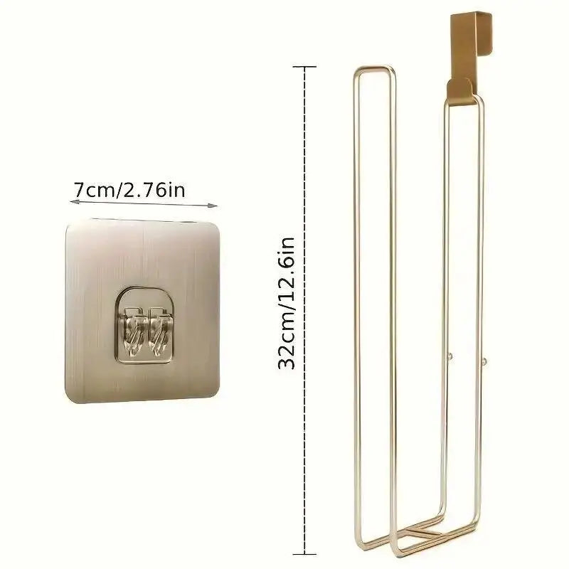 Iron Paper Towel Storage Rack Roll Holder Toilet Paper Towel Rack Wall Mounted Toilet Paper Storage Rack