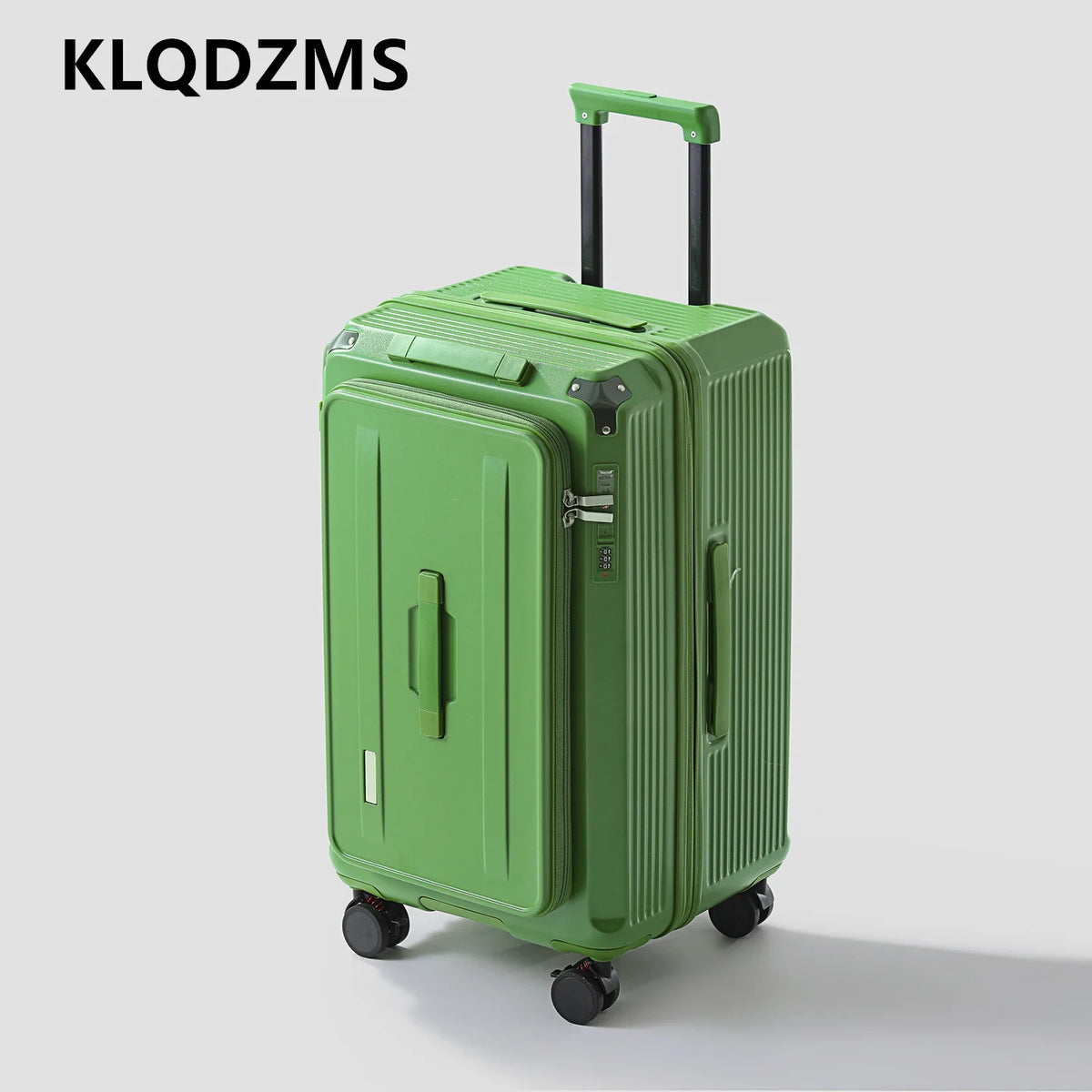 KLQDZMS Luggage Cart Style Travel Bag 20"24"26"28 Inch Large Capacity Trolley Case Women Boarding Box Men's with Wheels Suitcase