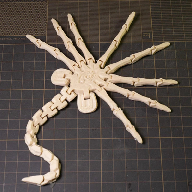 Realistic Scorpion Figurine Alien Facehugger  Model Joint-movable Toy Collectible Figurine Sci-Fi Horror Decor