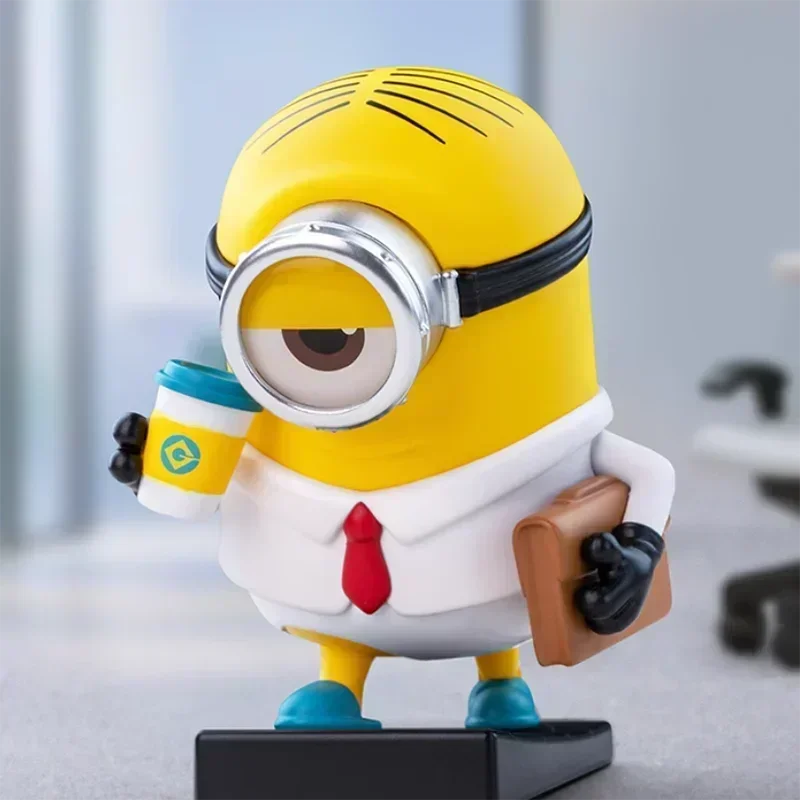 POP MART Minions Lazy Every Day Series Original Blind Box Surprise Mystery Box Cute Anime Action Figure Ornaments Figurines