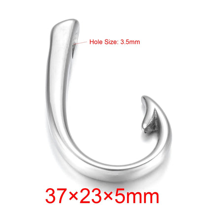 Stainless Steel Hooks Pendant Bracelet Clasp Fishhook Jewelry Making Findings Charms DIY Supplies Accessories Wholesale