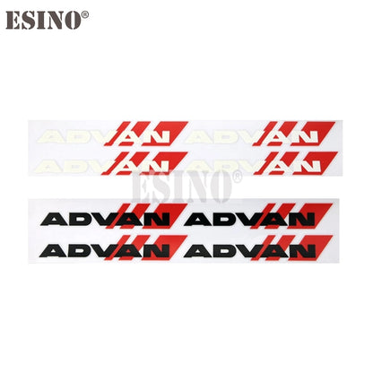 4 x Car Styling Car Decorative Wheel Rim Decoration Sticker Vinyl Decal Series Car Accessories Decal for Yokohama Advan