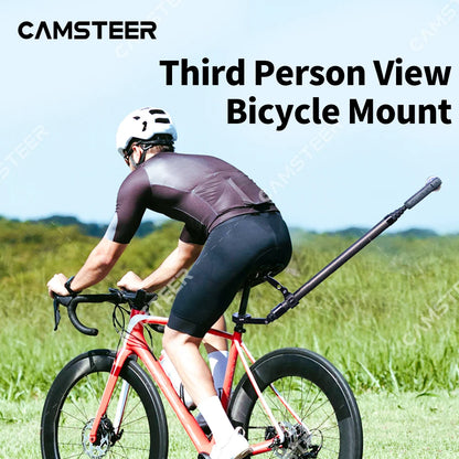 Camsteer Bicycle Backseat Mount 3rd Person View GoPro 13 12 Camera Brackets for Insta360 X6 X5 AcePro DJI Osmo360 Action 6 5Pro