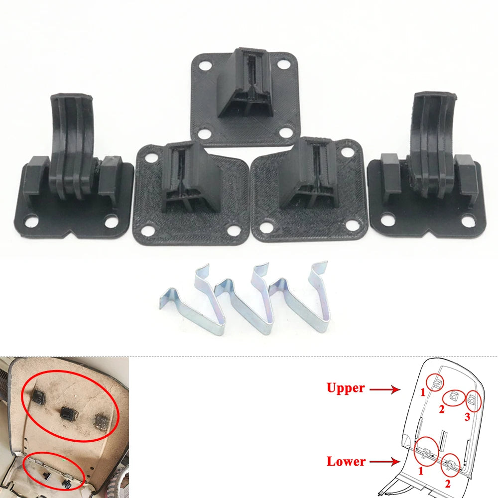 Interior Car Rear Backrest Seat Back Cover Clip Bracket Fixing Buckle For Porsche Cayenne 955 957 2003-2010