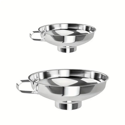 Wide Mouth Stainless Steel Funnel Kitchen Making and Spice Transfer Efficient Hopper Design for Water and Liquid Storage