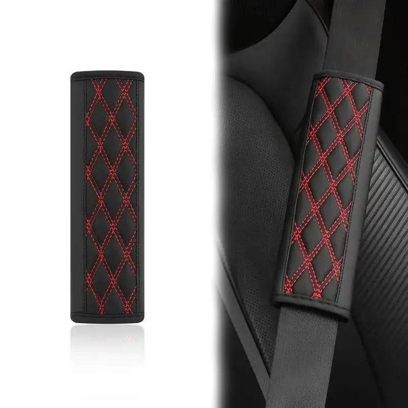 1/2Pcs Car PU Seat Belt Safety Belt Shoulder Cover Soft Breathable Protection Seat Belt Padding Pad Auto Interior Accessories