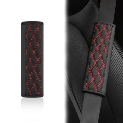 1/2Pcs Car PU Seat Belt Safety Belt Shoulder Cover Soft Breathable Protection Seat Belt Padding Pad Auto Interior Accessories