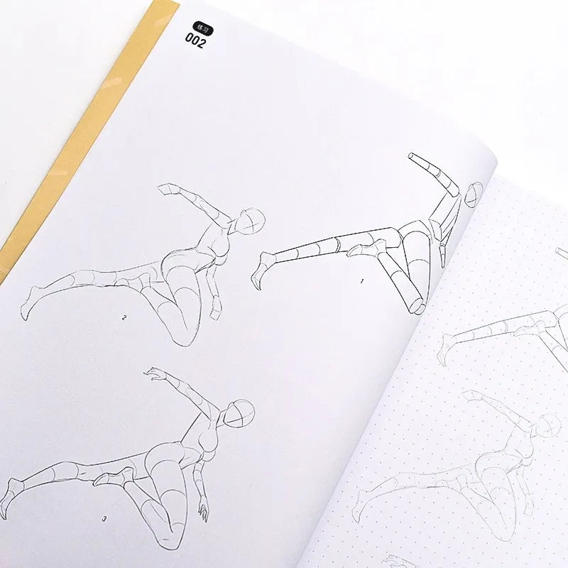 Game Anime Human Body Structure and Dynamic Example Training Manual Dynamic Synthesis Book