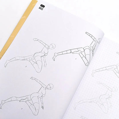 Game Anime Human Body Structure and Dynamic Example Training Manual Dynamic Synthesis Book