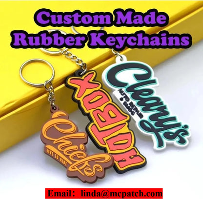 Wholesale Custom PVC Keychains Soft Rubber Silicone 3D Keychain with Design custom military patches Personalized Keychain