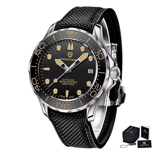 2025 New PAGANI DESIGN 007 Men's Watches Luxury Automatic Watch For Man Mechanical Wristwatches NH35 Men Gift AR Sapphire Mirror
