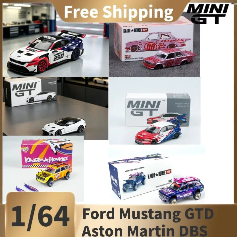 (In stock)MINIGT 1:64 Ford Mustang GTD USA 250 Special Edition Limited Alloy Car Model #1301