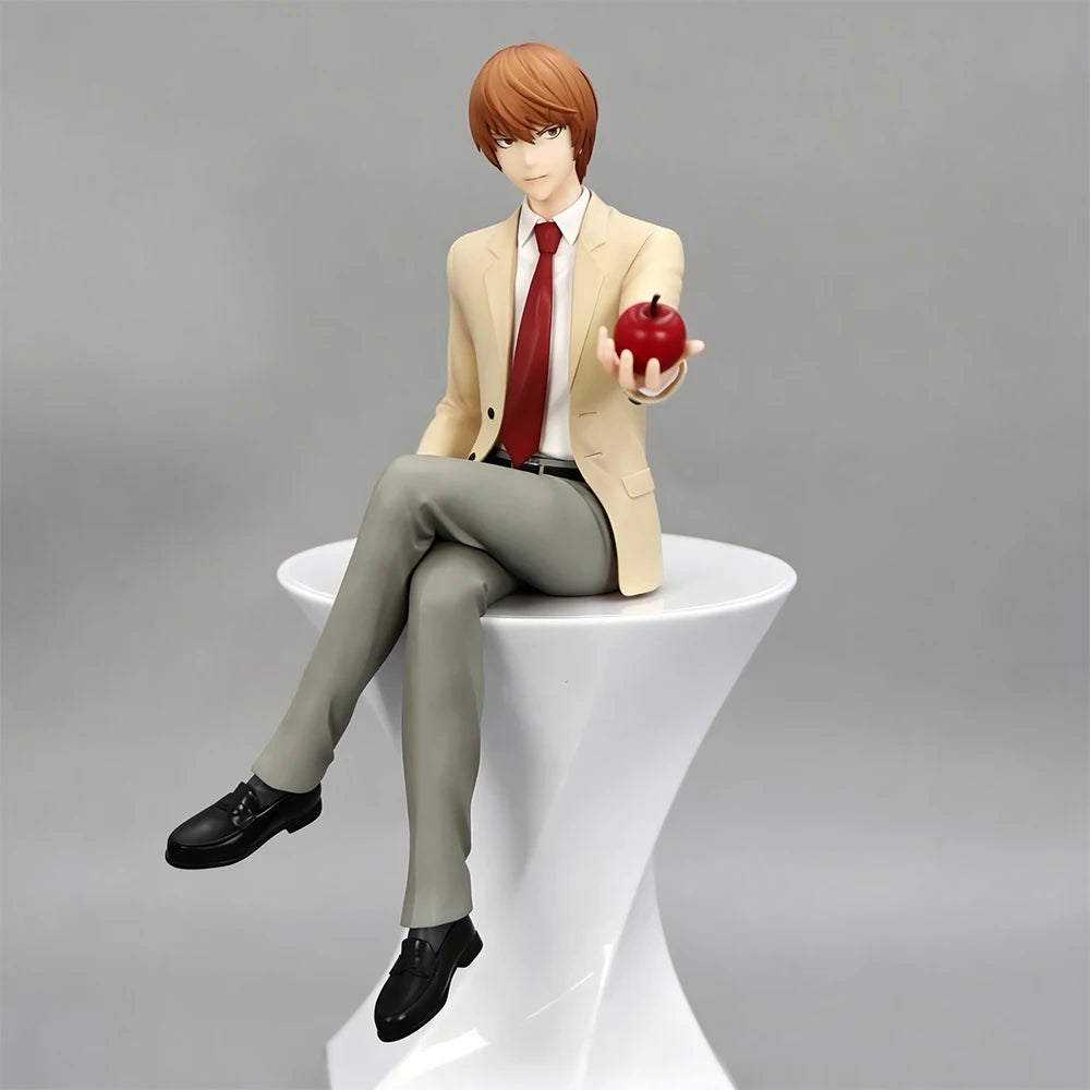 16CM Yagami Light Figure Death Note Anime Noodle Stopper Figure Desktop Golf Model Toy Gift Collection Ornaments PVC Dolls