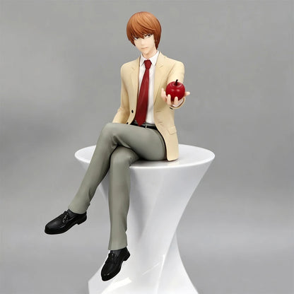 16CM Yagami Light Figure Death Note Anime Noodle Stopper Figure Desktop Golf Model Toy Gift Collection Ornaments PVC Dolls
