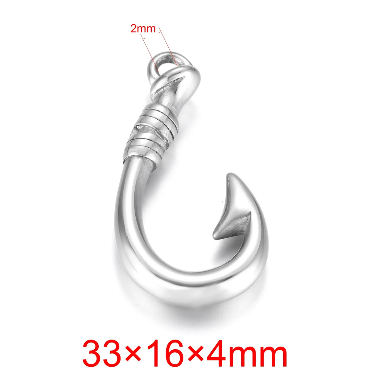 Stainless Steel Hooks Pendant Bracelet Clasp Fishhook Jewelry Making Findings Charms DIY Supplies Accessories Wholesale