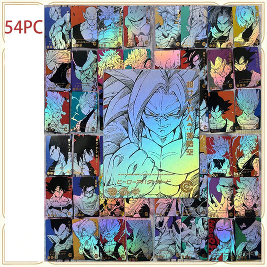 54PC/Set Anime Dragon Ball DIY ACG Son Gohan Krillin Bejita Yonsei Story Game Toys Collectible Card Christmas Birthday Gifts