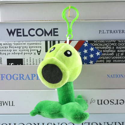 2025 New Style Plants vs Zombies Plush Pendant Cute SunFlower Peashooter Chomper Bag Keychain Decoration Stuffed Doll Kids Gift