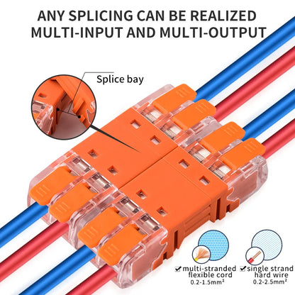 JINH CMK64 Splicing Electrical Plug Connect Disconnect Quick Lever Wiring 2/3/4P for Compact Male Female Terminals Blocks
