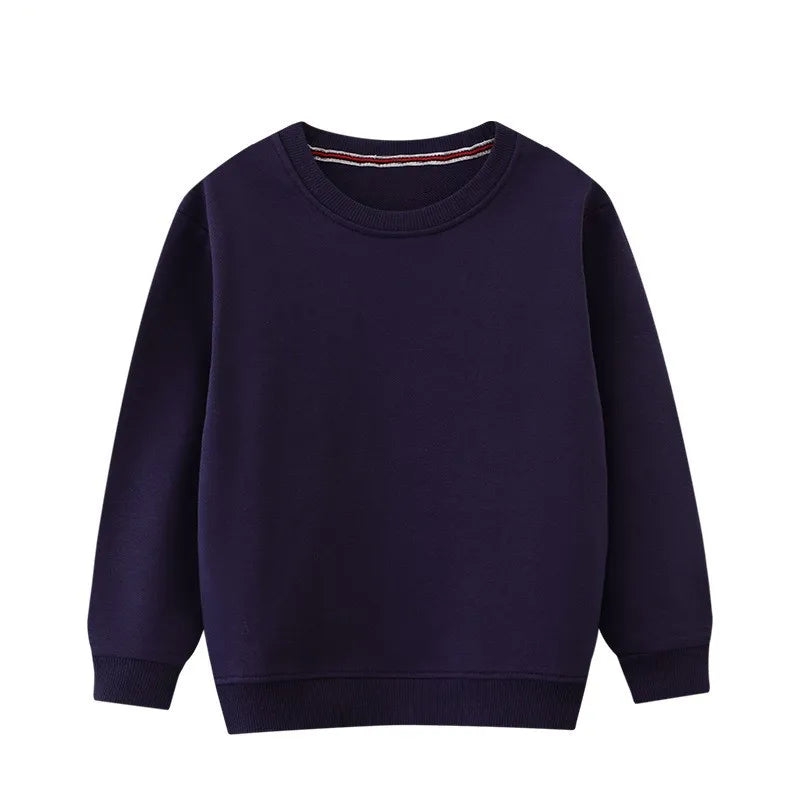 Jumping Meters 2-7T Long Sleeve Solid Boys Girls Sweatshirts For Autumn Spring Children's Clothing Hooded Shirts Tops Costume