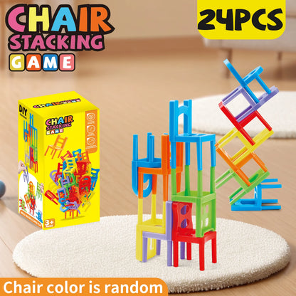 Educational Toys,Chair Stacking Toy Set,Building Blocks Stacking Chairs,Random Colors/Styles,Parent-Child Gathering Interactive