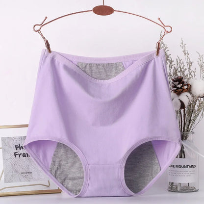 6pcs Girl Menstrual Panties Women's Physiological Briefs Ladies Period Leak Proof Panty High Waist Cotton Underwear