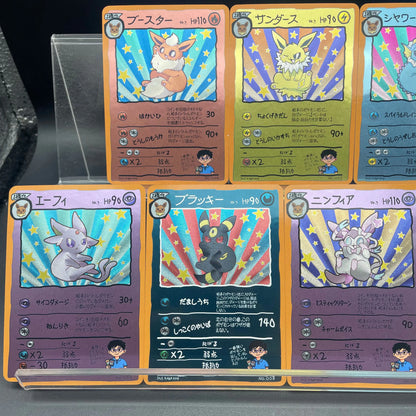 DIY Anime PTCG Self-made Original Vintage Hand-Drawn Style Eeveelutions Umbreon Jolteon Eevee Game Collection Card Birthday Gift