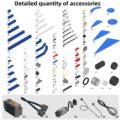STEM Technical Parts Multi Technology Programming Educational Student Learn Building Blocks Power Function Set For Kids Toy