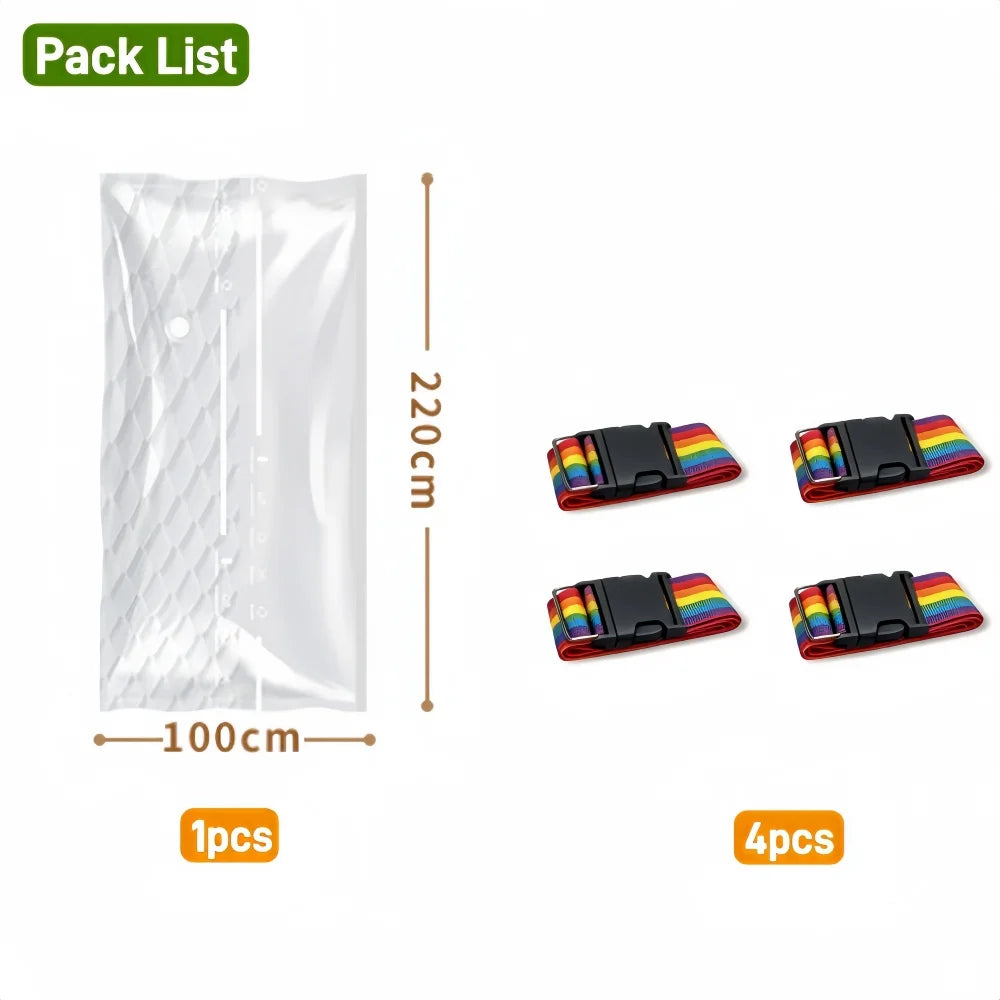 Mattress Vacuum Compression Bag for Latex Memory Foam 80% Space Saving Moving Storage Queen King Reusable Dustproof 2026