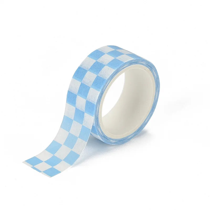 Black and White Grid Tape Creative Grid Lines Color Basic DIY Bookkeeping Decorative Material Stickers Washi Tape Kawaii 3M