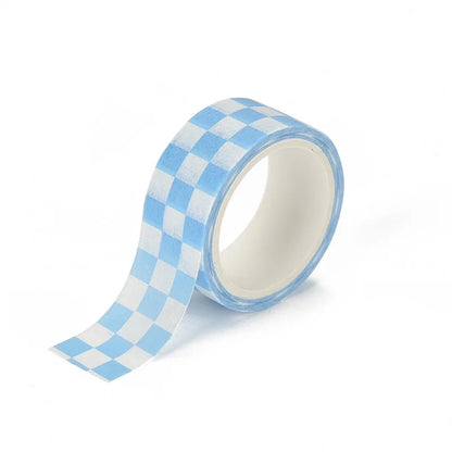 Black and White Grid Tape Creative Grid Lines Color Basic DIY Bookkeeping Decorative Material Stickers Washi Tape Kawaii 3M