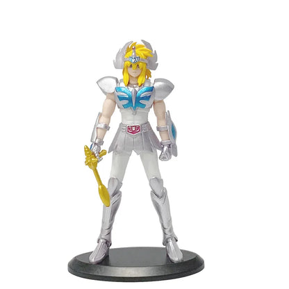 19CM Anime Figure Phoenix Ikki Hyoga Seiya Shiryu Standing Armor Model Children's Toys PVC Box Desktop Collection Decoration