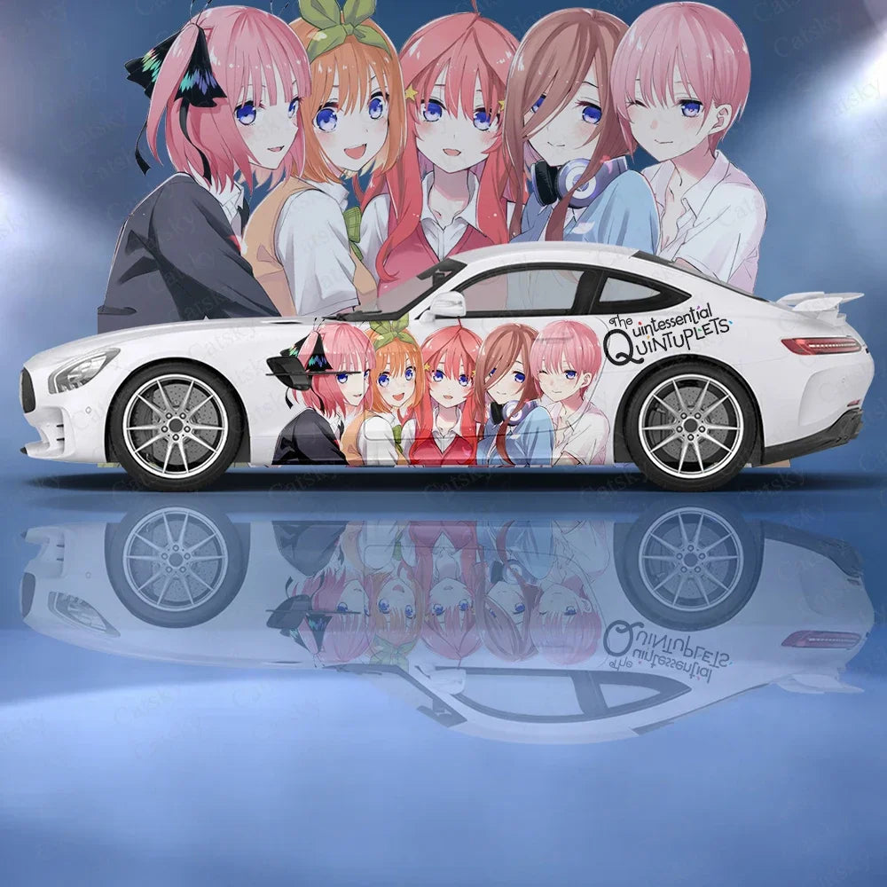 The Quintessential Quintuplets anime Car stickers ita car tuning racing vinyl decal wrap side graphics car decal sticker