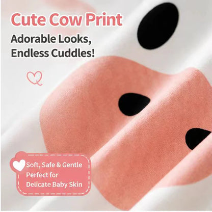Newborn Baby Unisex Summer Cow Horn Fake Suspender Short Sleeve Spandex Stretch Wrinkle‑Resistant Daily Photo Jumpsuit 0‑18M