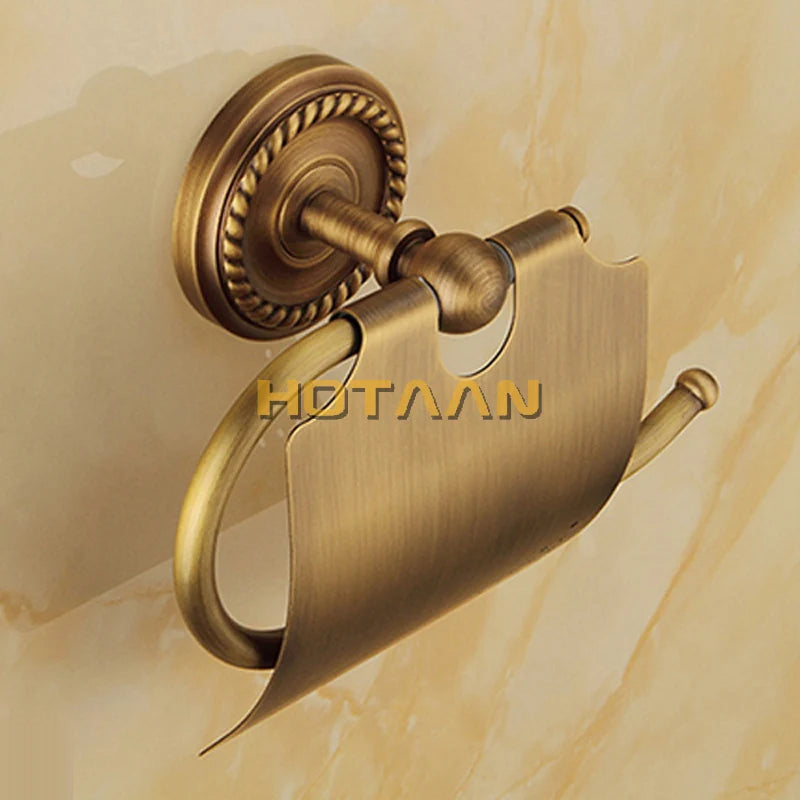 Solid brass Bathroom Accessories Set,Robe hook,Paper Holder,Towel Bar,Soap basket,bathroom sets,YT-12200-A
