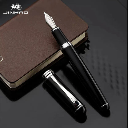 Jinhao Business Calligraphy Fountain Pen X750 Exquisite Elegant Iridium Gold Pen Office Signature Luxury Write Gifts Stationery