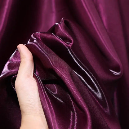 Liquid Water Light Reflective Fabric Per Meter for Clothes Wedding Dresses DIY Sewing Fashion Plain Silky Smooth Cloth Pink Blue